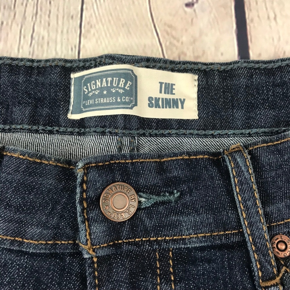 Levi's Signature The Skinny Blue Jeans Size 10 - Picture 6 of 7